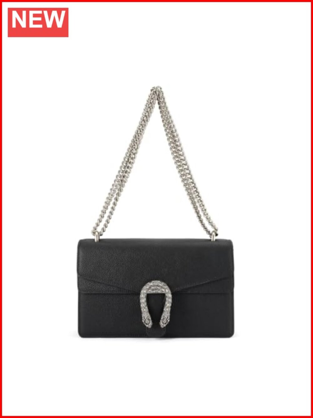 cow leather crossbody shoulder bag with adjustable chain strap satchel